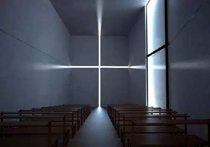 日本建筑设计师安藤忠雄的光之教堂让光显得前所未有的神圣庄严